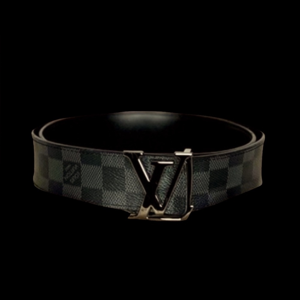 ❌𝐒𝐎𝐋𝐃onVestiaireCollective❌LOUIS VUITTON Graphite Damier belt - Picture 2 of 12